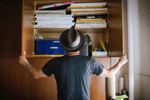 inside Danny Clinch’s studio- shot for Billy Reid Journal 