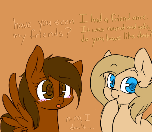 ask-pencilsketch:  part ½  Hmm.. something looks familiar behind that pony… (Wow thank you so much for including me pencilsketch, this is so freaking adorable ^^ <3 I love you so much pencil~! Thank you again) 