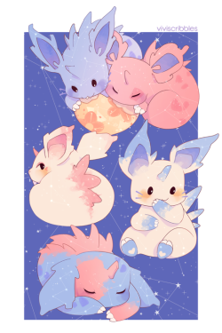 viviscribbles:queer celestial nidoransget