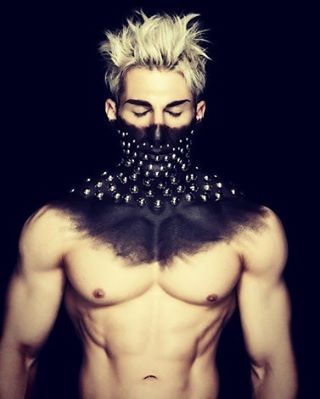 mansexfashion:  Wow 😱😱😱 #ManSexFashion [Who  Made This] #BodyRealness #MuscleModel #AmazingPhotography #BlackAndBlond #Homoerotic
