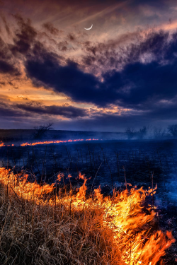 expressions-of-nature:  Prairie Burn | The annual prairie burns during spring time in Kansas. | Colin MacMillan  