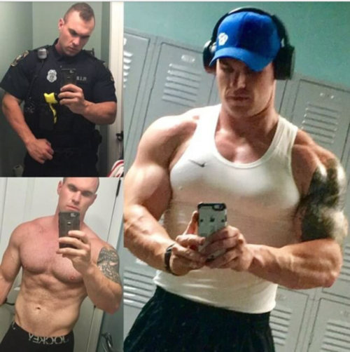 policediver: G. KLEK Ready for work, the gym, or some alone time with his man he&rsquo;s always 