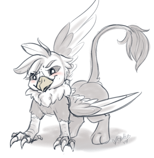 Sassy pudgebutt for Mrbitey;3; Oh god, how does one beak???