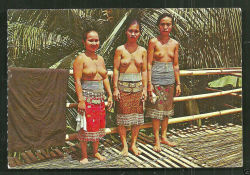 Malaysian Dayak women from Borneo, via Lim
