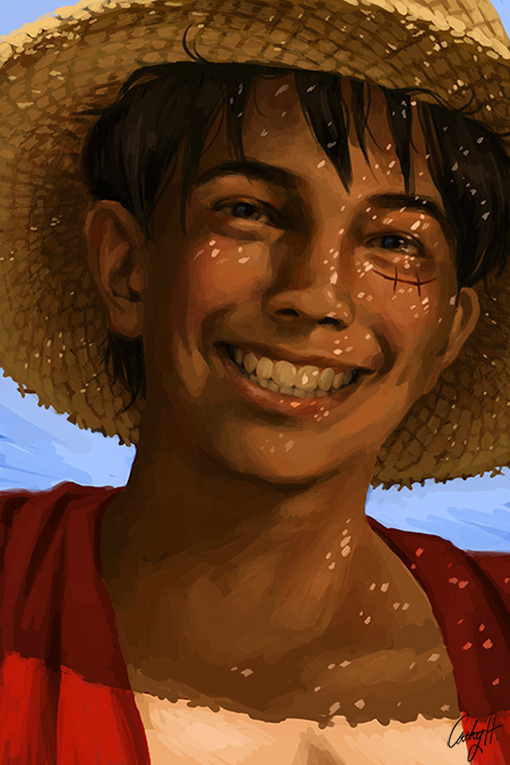cathyrox:  I finally have some free time! Here is Luffy from One Piece. I have a