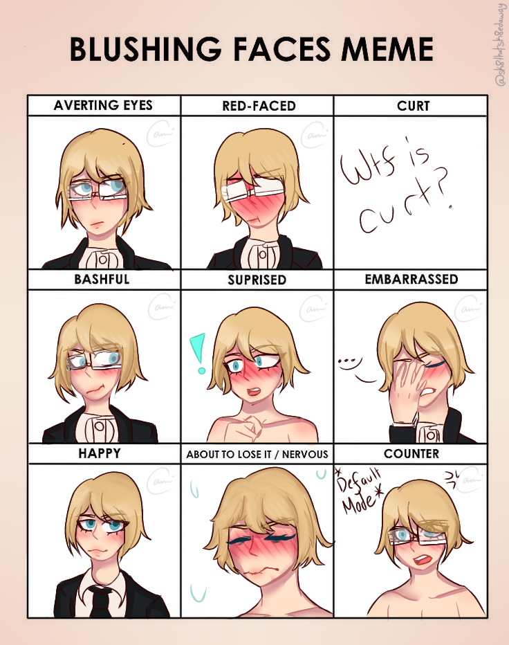 nakahara blushing face meme !! by iota-naka on DeviantArt