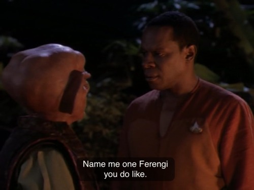 butchspock:  weirdtrek: Bless DS9 Some people are responding to this saying, “the ferengi are 