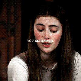 asongoficeandfiresource:Ah, Arya. You have a wildness in you, child. ‘The wolf blood,’ my father use