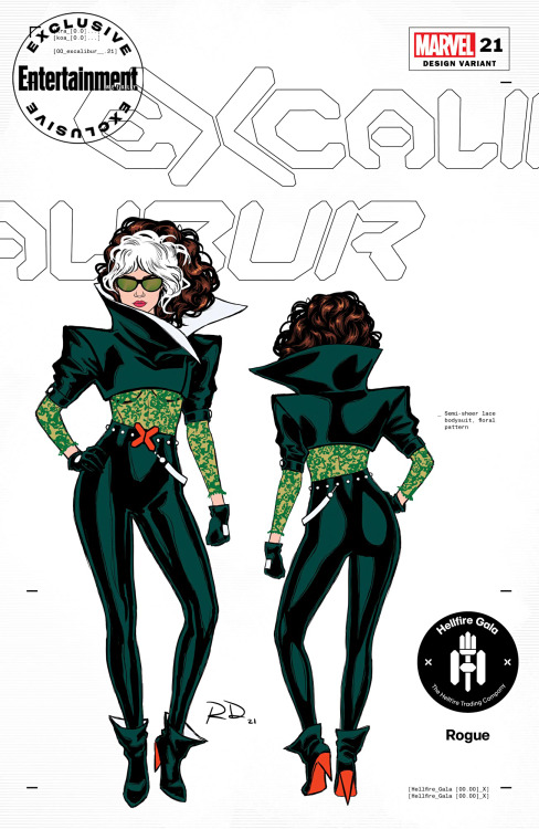 Rogue’s high-fashion design for the upcoming Hellfire Gala. This event is set to take place on June 