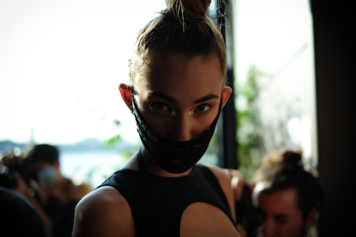 Backstage at Chromat SS15.Photo By Tracy Bailey Jr