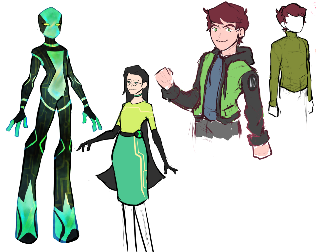 BEN 10 REBOOT ⁉️ - - - Ben is pretty much the only character I changed haha  Gwen just had a tiny change and kevin pretty much remains the…
