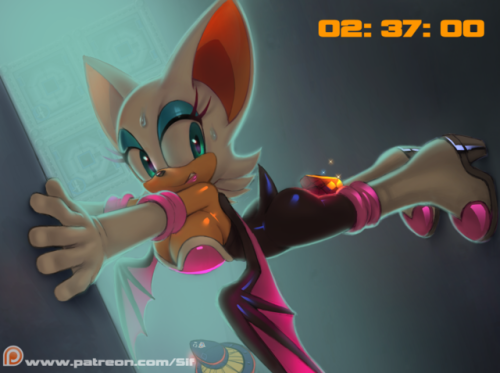 siffers:  Rouge in Security Hall from Sonic Adventure 2 <3 It was suppose to be a color rough sketch but i got a bit carried away.. LOL Patreon support made this happen and so can you if you pledge and ũ or more~    https://www.patreon.com/Sif