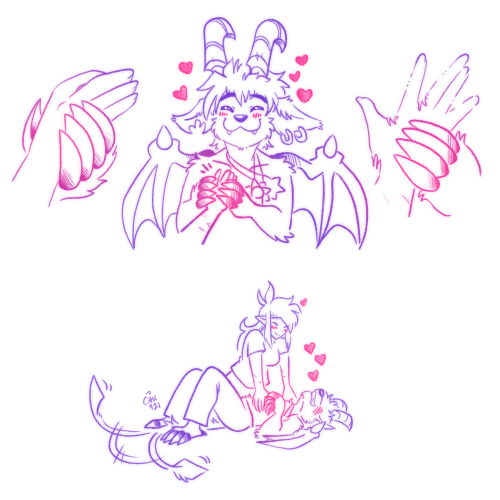 Kieri is taken in by the thrall of her boyfriend’s fuzzy tummy. Luckily, Buwaro is a fan.These are m