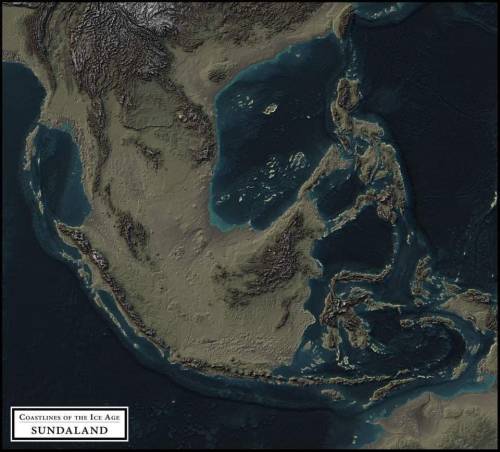 mapsontheweb:South East Asia in the Ice Age.