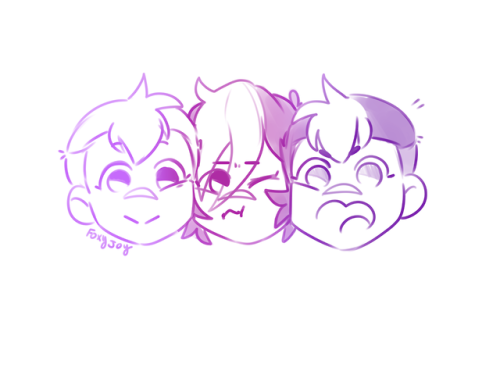 foxyjoy-art:these boys   (shiro/Ryou/Kuro)    I love them 