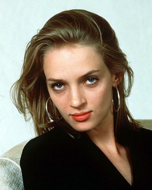 retroetic - Uma Thurman pulling off dark circles like no one else...