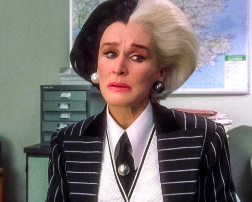 perfumebottle:Glenn Close as Cruella de Vil in 102 Dalmatians