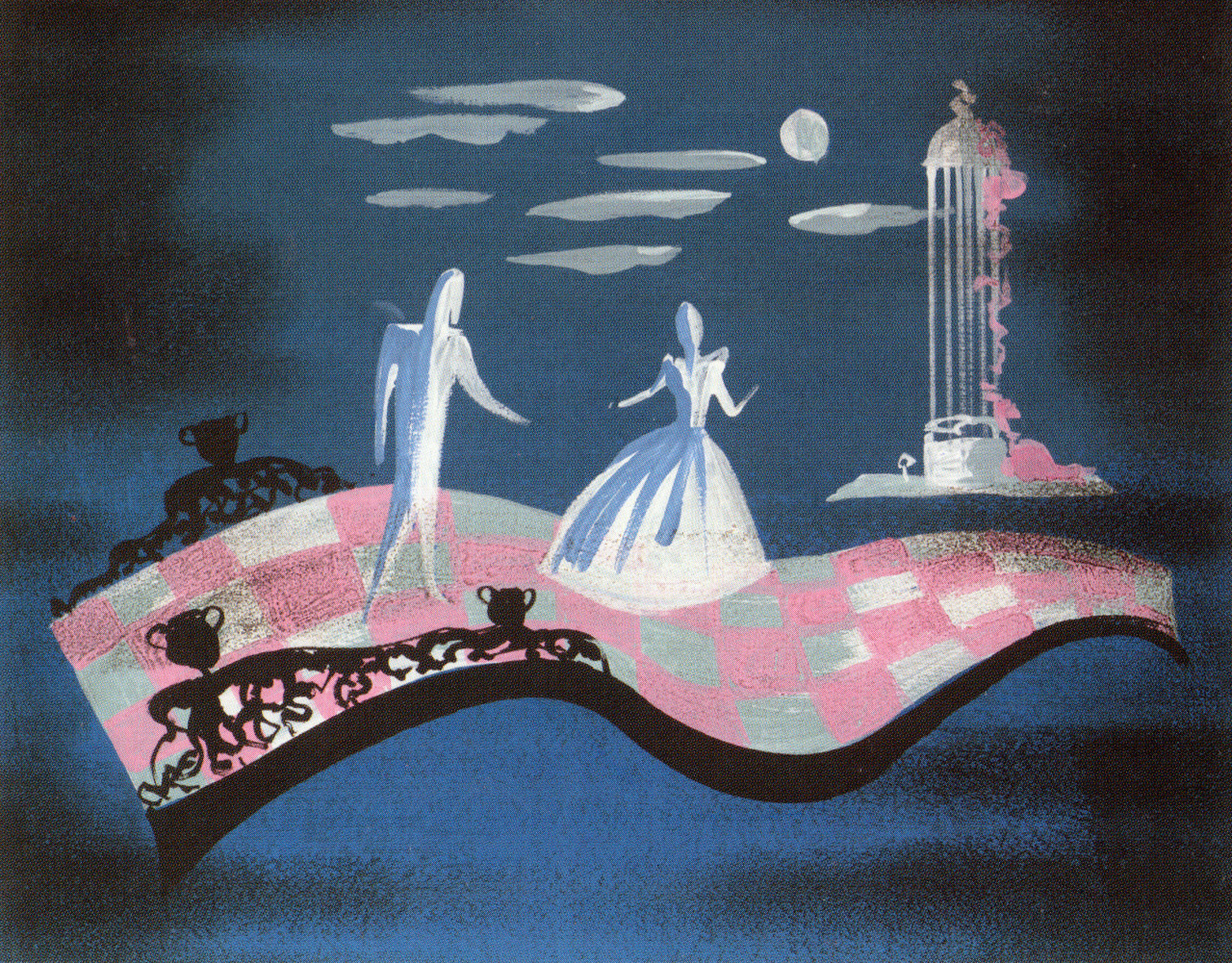 gameraboy:Cinderella (1950) concept art and story sketches by Mary Blair and Disney