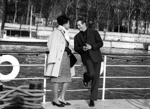 Paul Newman , Sidney Poitier in Paris Blues (1961), directed by Martin Ritt 