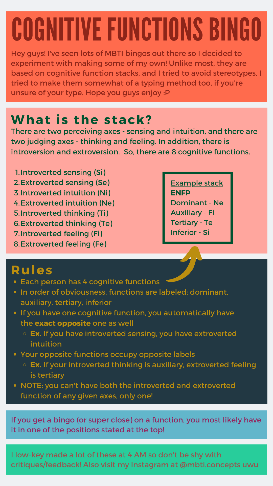 Cognitive functions - Te in your stack