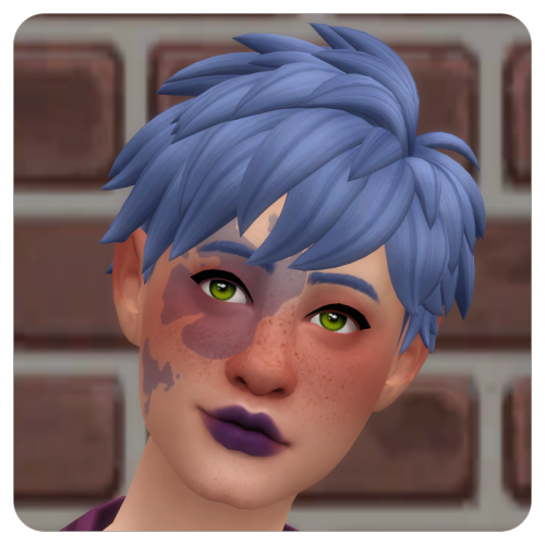 grimreapergnome:@daylifesims‘ PowerPunk Girls Hairs RecoloredUnisex Teen-Elder (Tagged as feminine.)