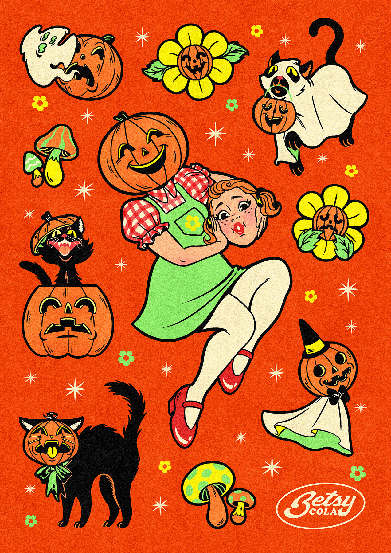 betsy-cola:  Kicking off spooky season with Ms. Jill-O-Lantern. Hope ya don’t lose