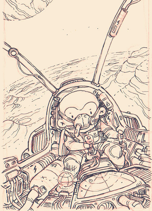 Same Space Stuffs Again.When I Have Freetime, I Can Only Draw Theses 2 Guys And Spaceships.