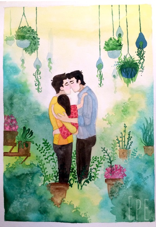 commanderflowers: //Hellos and goodbyes// The Sulu Family// Hikaru, Ben and Demora Sulu in watercolo