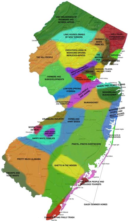 mrmrp:that80sguy-blog:A true map of New JerseySo true its so accurate!