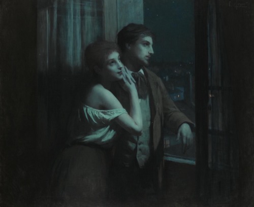 Rêverie.1893.Oil on canvas.120 x 143 cm.Art by Charles Lenoir.(1861-1940).