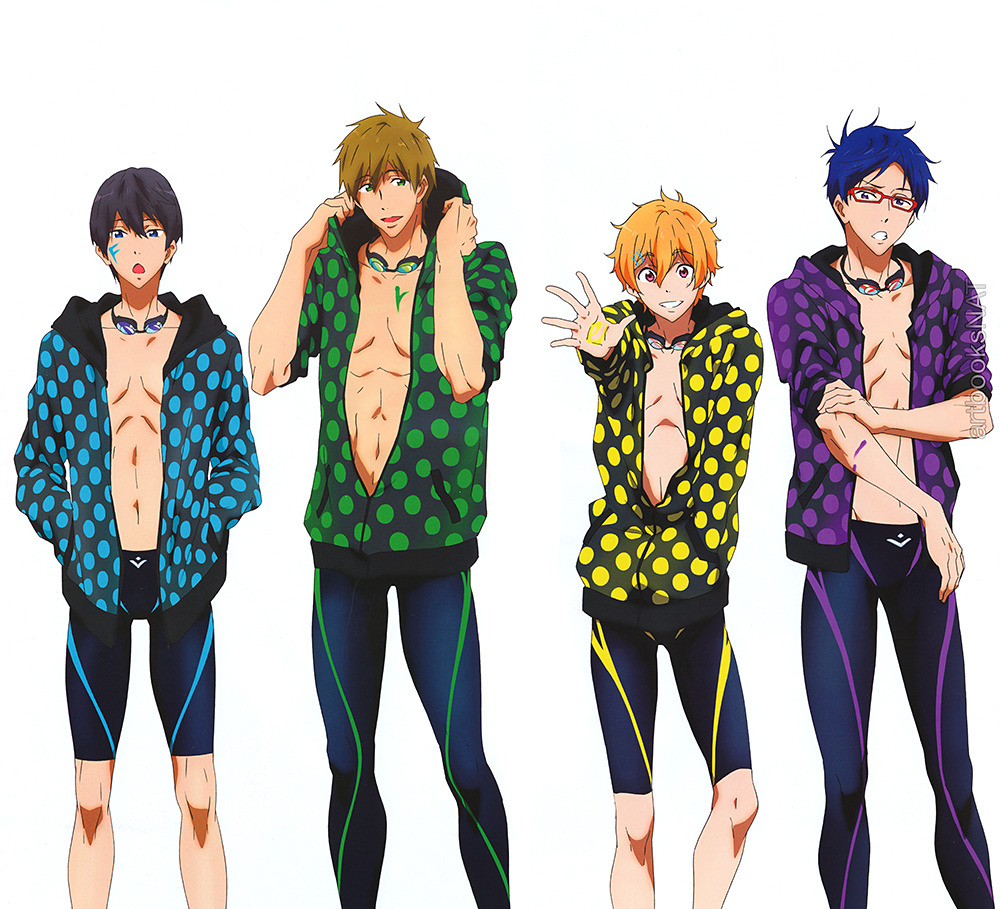artbooksnat:  The new Free! Eternal Summer Samezuka poster in Spoon 2Di Magazine (Amazon