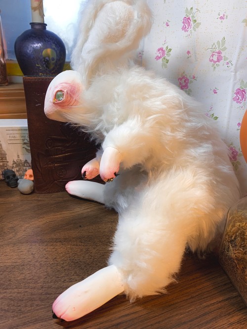 First doll ever made, wanted a sick bunny design and watched a lot of how to videos on doll making. 