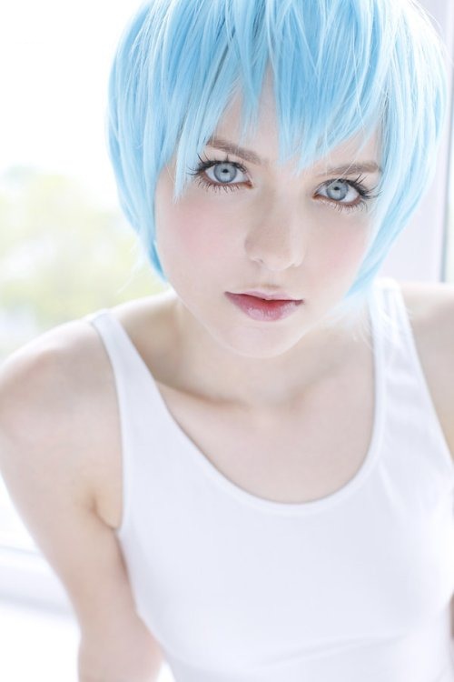 Cute teen with dyed hair