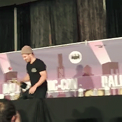 stephenamellgifs:  Stephen gets his WWE Slammy Trophy and disrespected by Stardust
