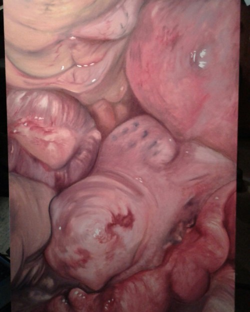 killartist1:Oil on canvas, untitled, 24" by 36"not the best picture….light was bad I feel 