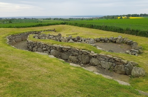 Ardestie Earth House, Angus, Scotland, 20.5.18.An exposed souterrain for a roundhouse settlement. Th