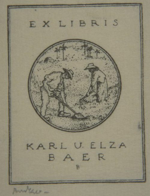 Ex libris plates from The Bezalel Narkiss Index of Jewish Art