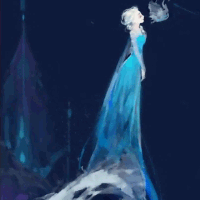 sevnilock:  The process of painting（GIF）This fanart is here: [X] Jack/Elsa 