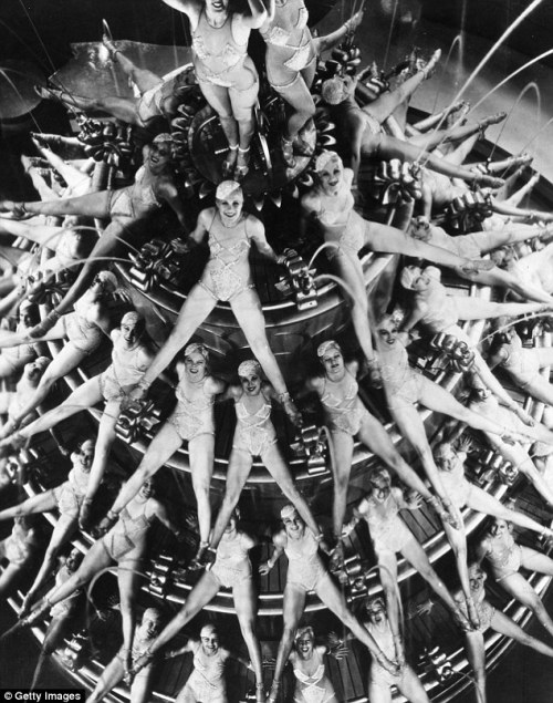 1933 film Footlight Parade eatures girls with their legs out resembling a kaleidoscope