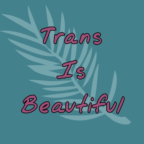 genderqueerpositivity:(Image description: a teal background with a leaf in a lighter shade of blue/g