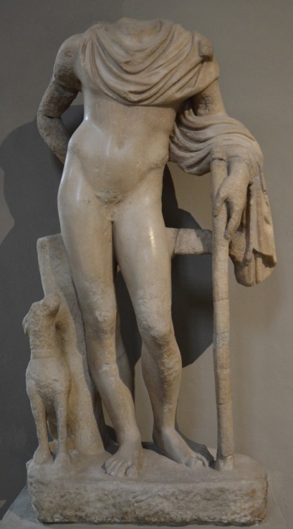 Marble statue of the hero Meleager.  Artist unknown; 2nd cent. CE.  From the gymnasium of Cypriot Sa