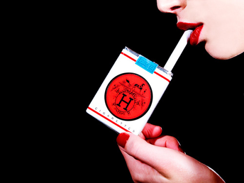 maryjopeace:  TYLER SHIELDS | HERMES CIGARETTES     man, them look an awful lot like a deck of luckies.