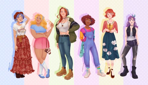 This Is I Guess Are The Looks That I Think Are "close" To Their Canon Fits (Emily Is In Her "uniform"