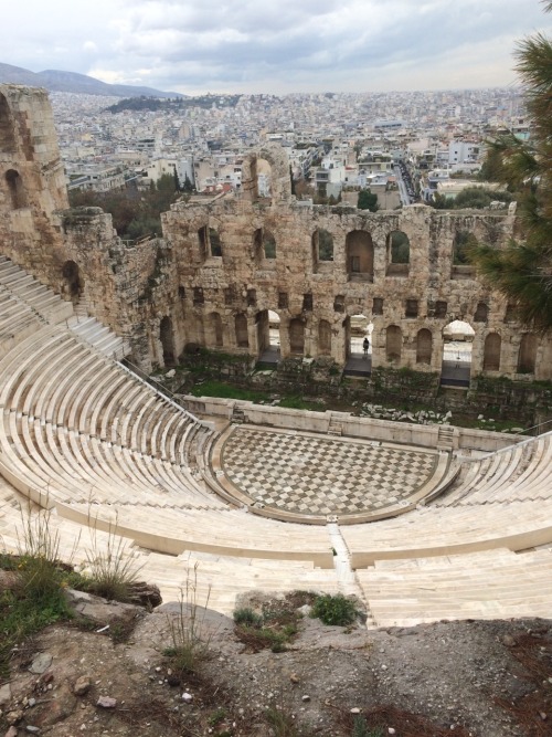 deermouth:Here’s some other photos from today’s acropolis wanderings!1. Altar of Dionysos near the v