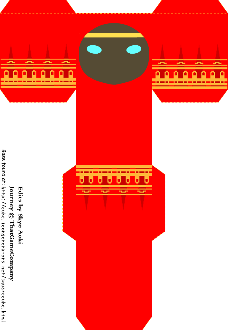 mynamemeanscloud:  I made Journey cubies!! Those square avatars from icongenerator.net