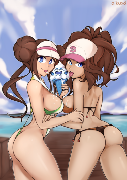 aikuxa: 2 girls 1 cup (of Vanillish) Pokemon