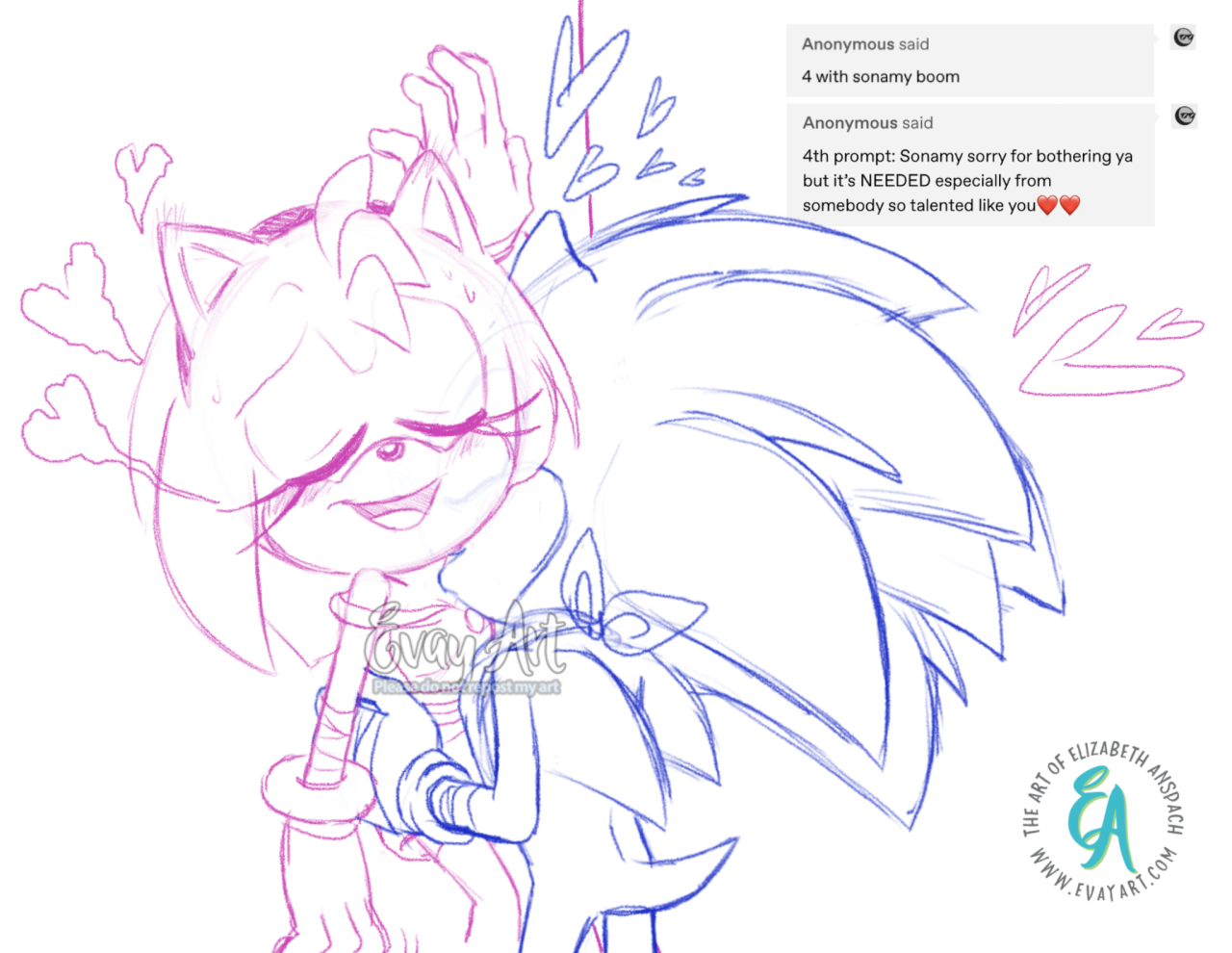 Sonamy kiss  Sonic and shadow, Sonic and amy, Hedgehog art