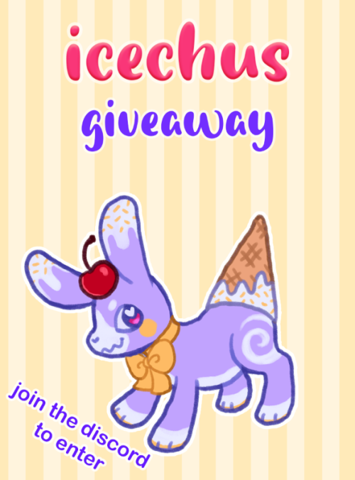 I’m giving away an icechu on my discord! Come join and checkout the #giveaway channel!https://discor