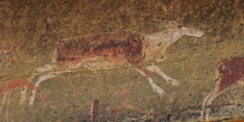 San rock art at uKhahlamba Drakensberg Park, South Africa. Photos taken by Lukas Kaffer.