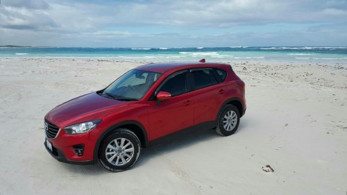 mari-musing: I let my husband borrow my new CX5 for the day and look where he takes it! He drove clu